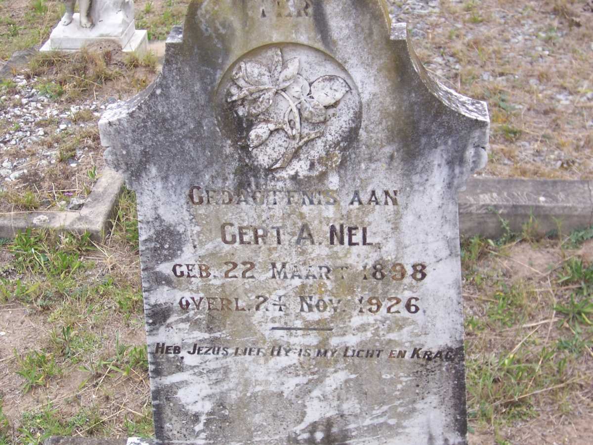 NEL Gert A. 1898-1926