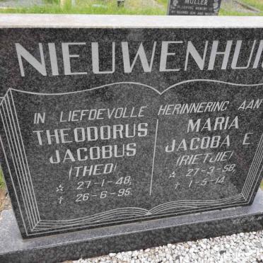 NIEUWENHUIS Theodorus Jacobus 1948-1995 &amp; Maria Jacoba E. 1958-2014