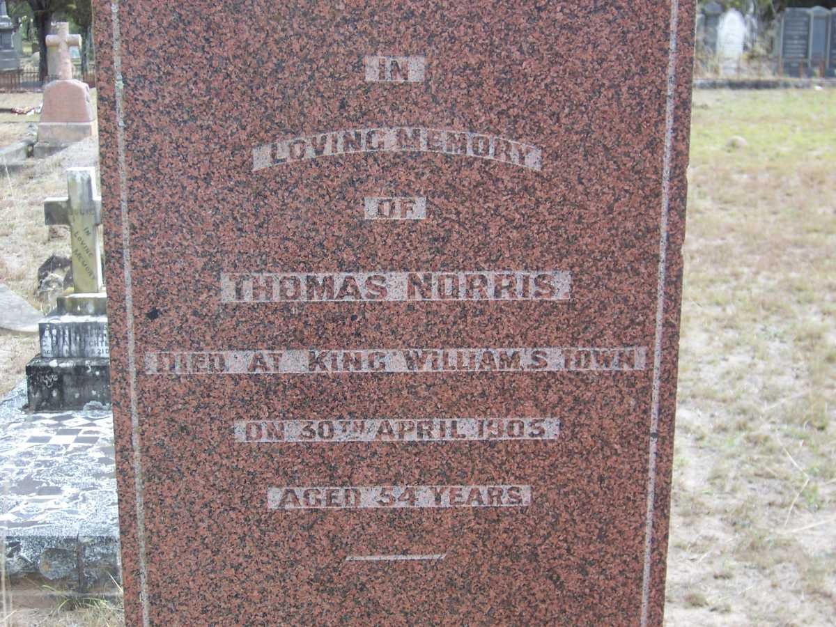 NORRIS Thomas -1905