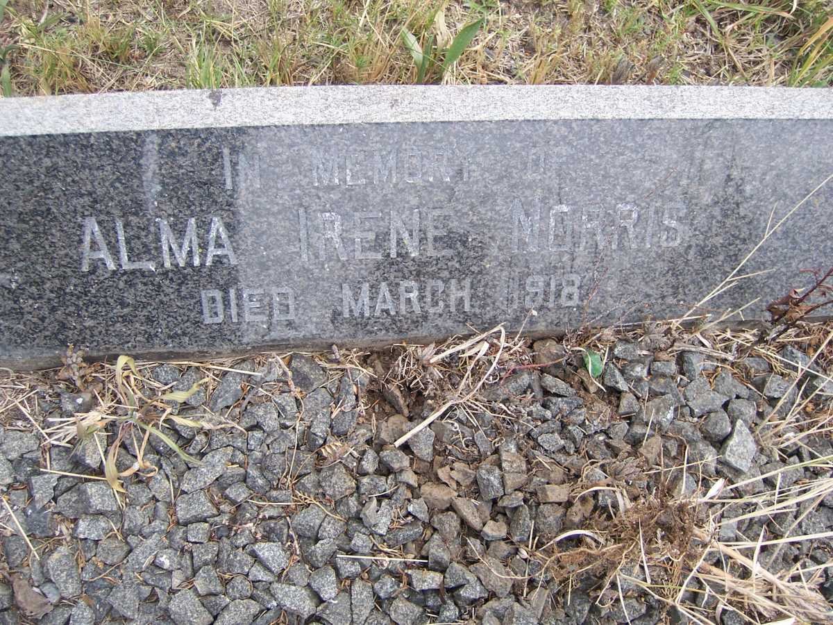 NORRIS Alma Irene -1918