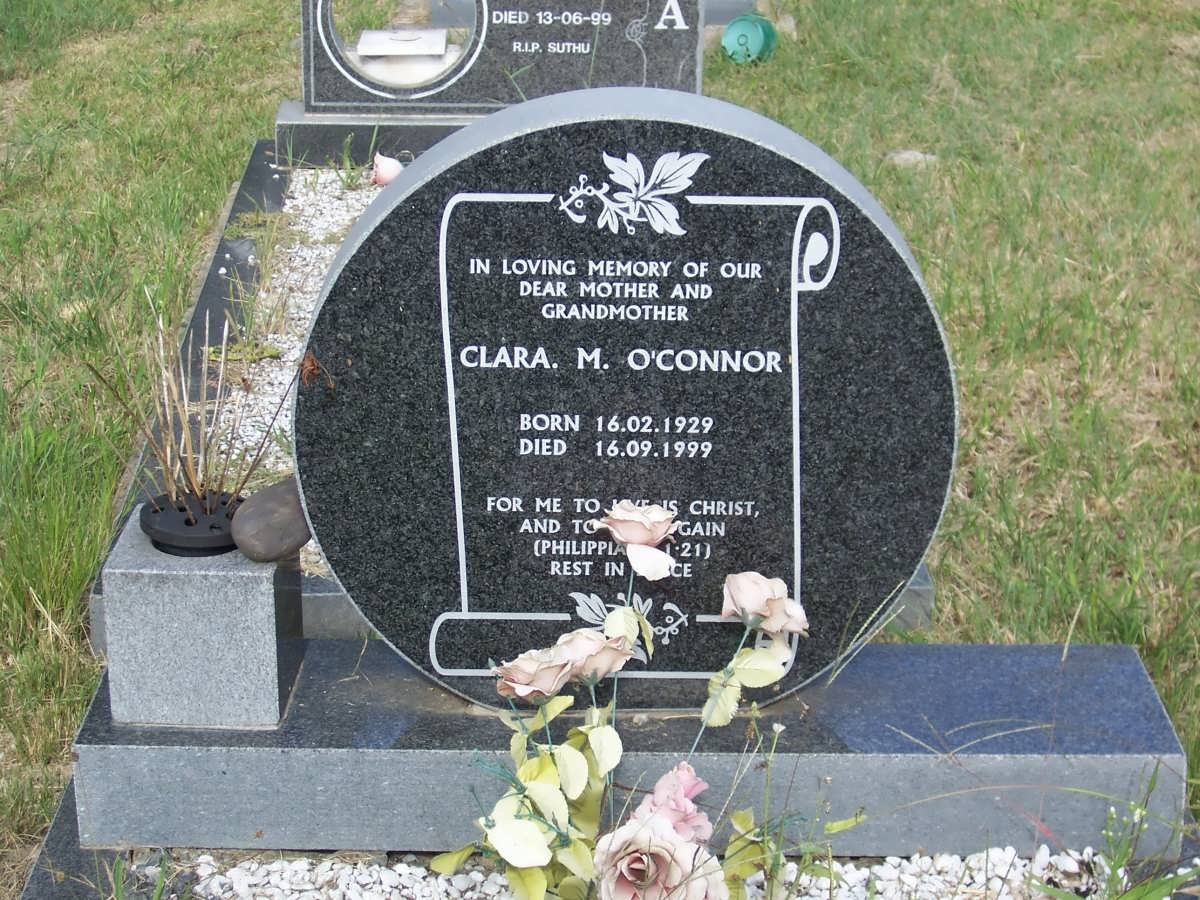 O'CONNOR Clara M. 1929-1999