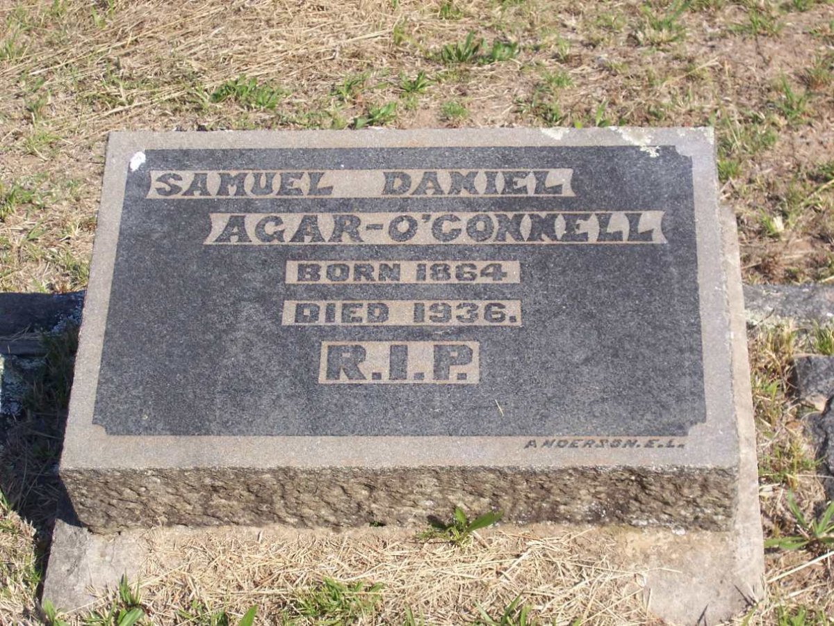O'CONNELL Samuel Daniel, Agar 1864-1936