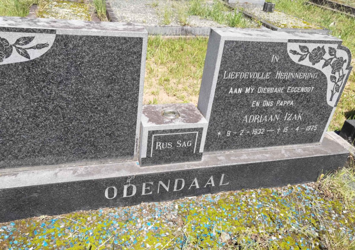 ODENDAAL Adriaan Izak 1932-1975