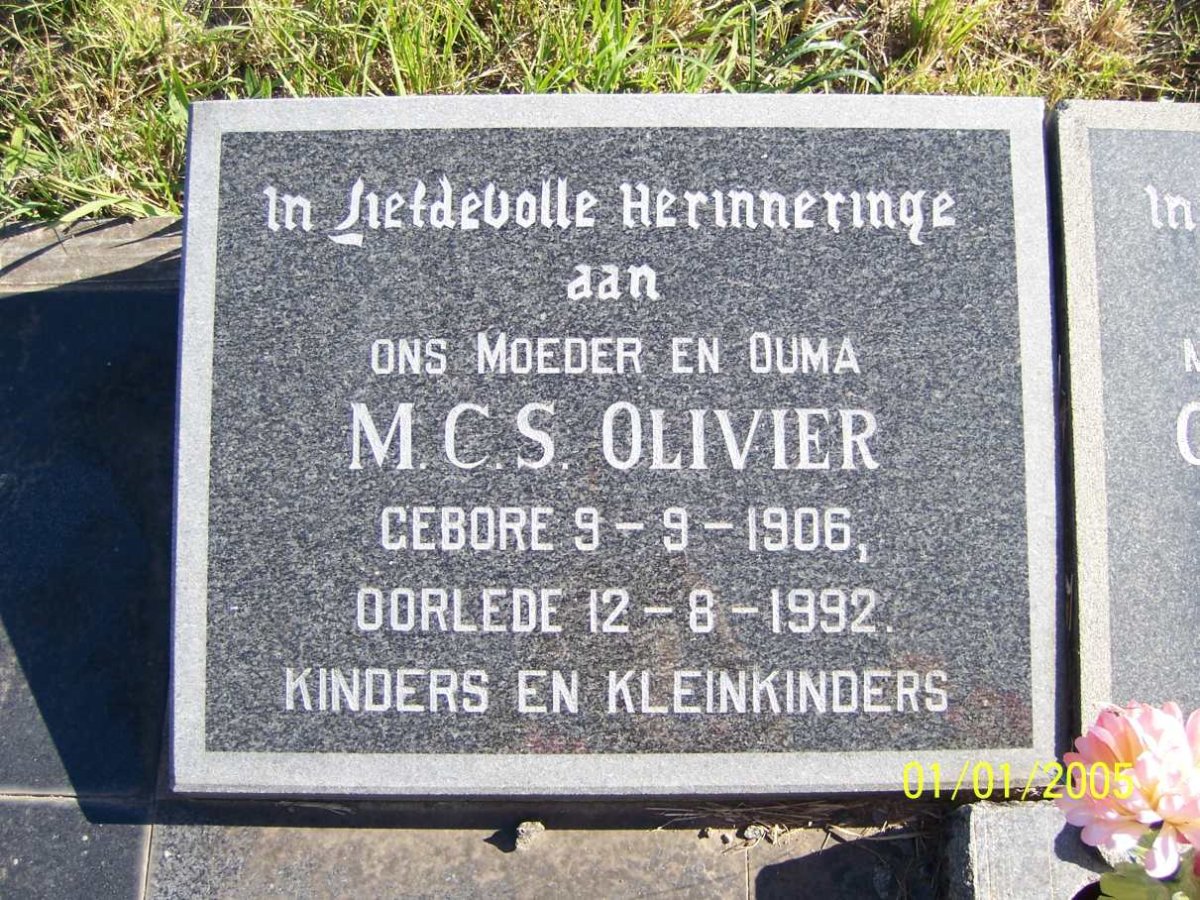 OLIVIER Charles 1905-1967 & M.C.S. 1906-1992 _1