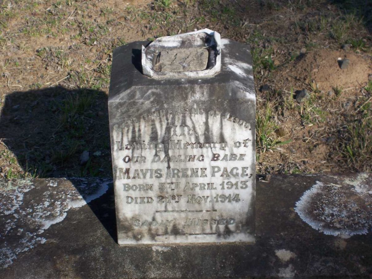 PAGE Mavis Irene 1913-1914