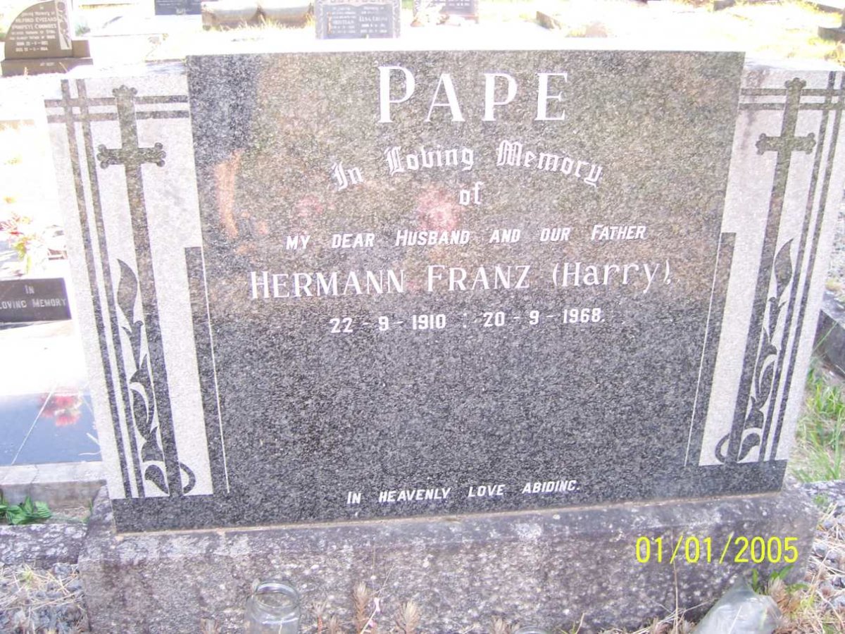PAPE Hermann Franz 1910-1968