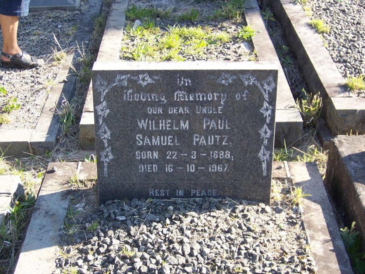 PAUTZ Wilhelm Paul Samuel 1888-1967