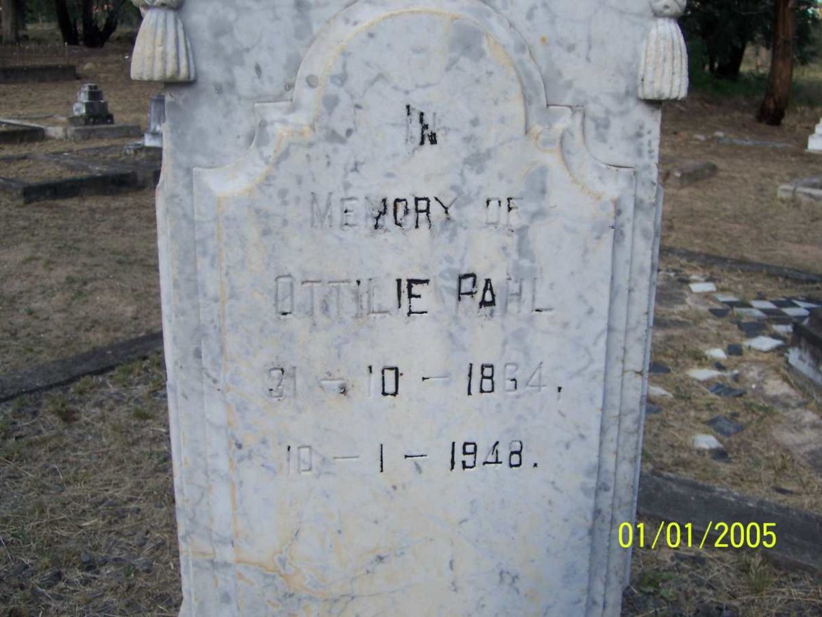 PAHL Ottilie 1864-1948