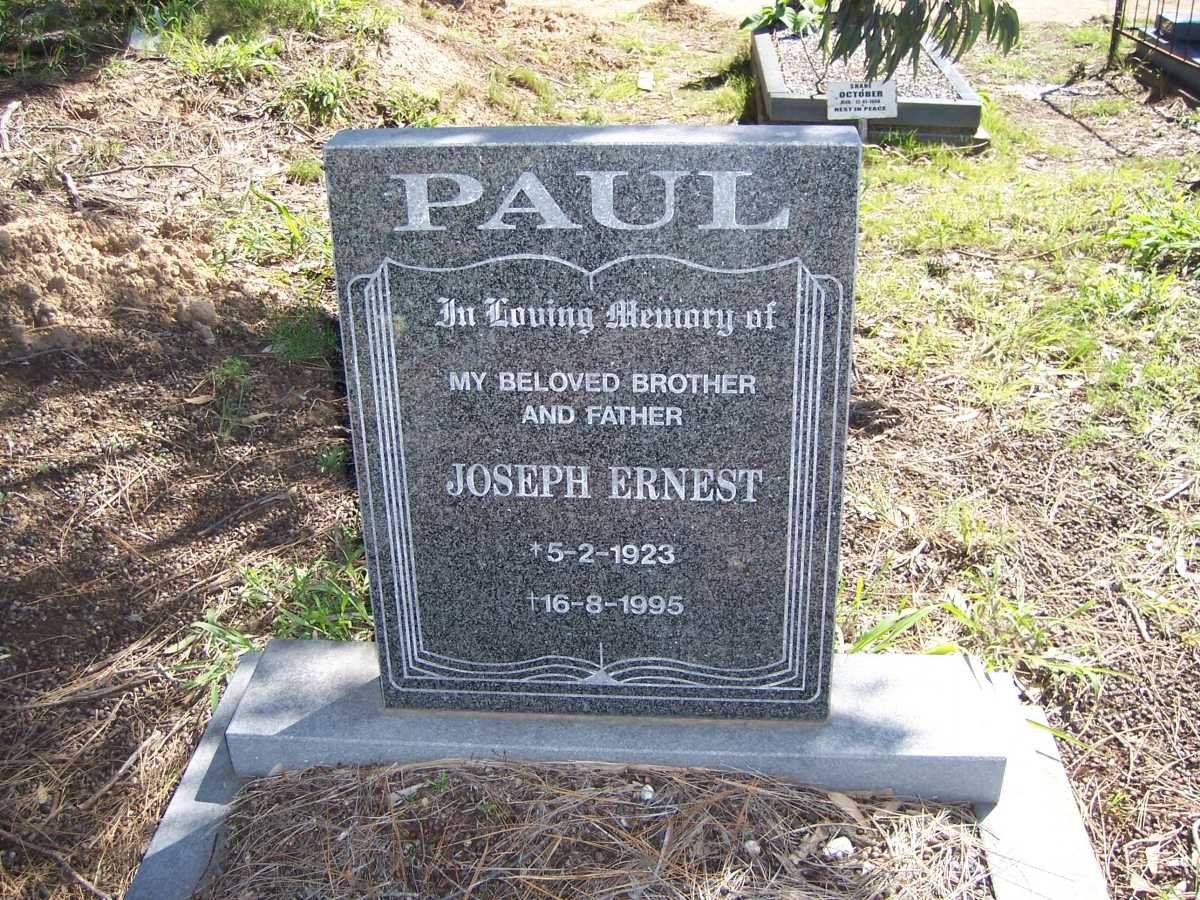 PAUL Joseph Ernest 1923-1995