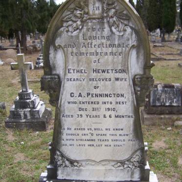 PENNINGTON Ethel Hewetson -1910