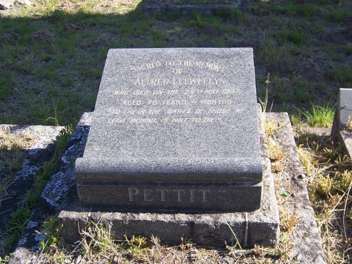 PETTIT Alfred Llewellyn ?-1957