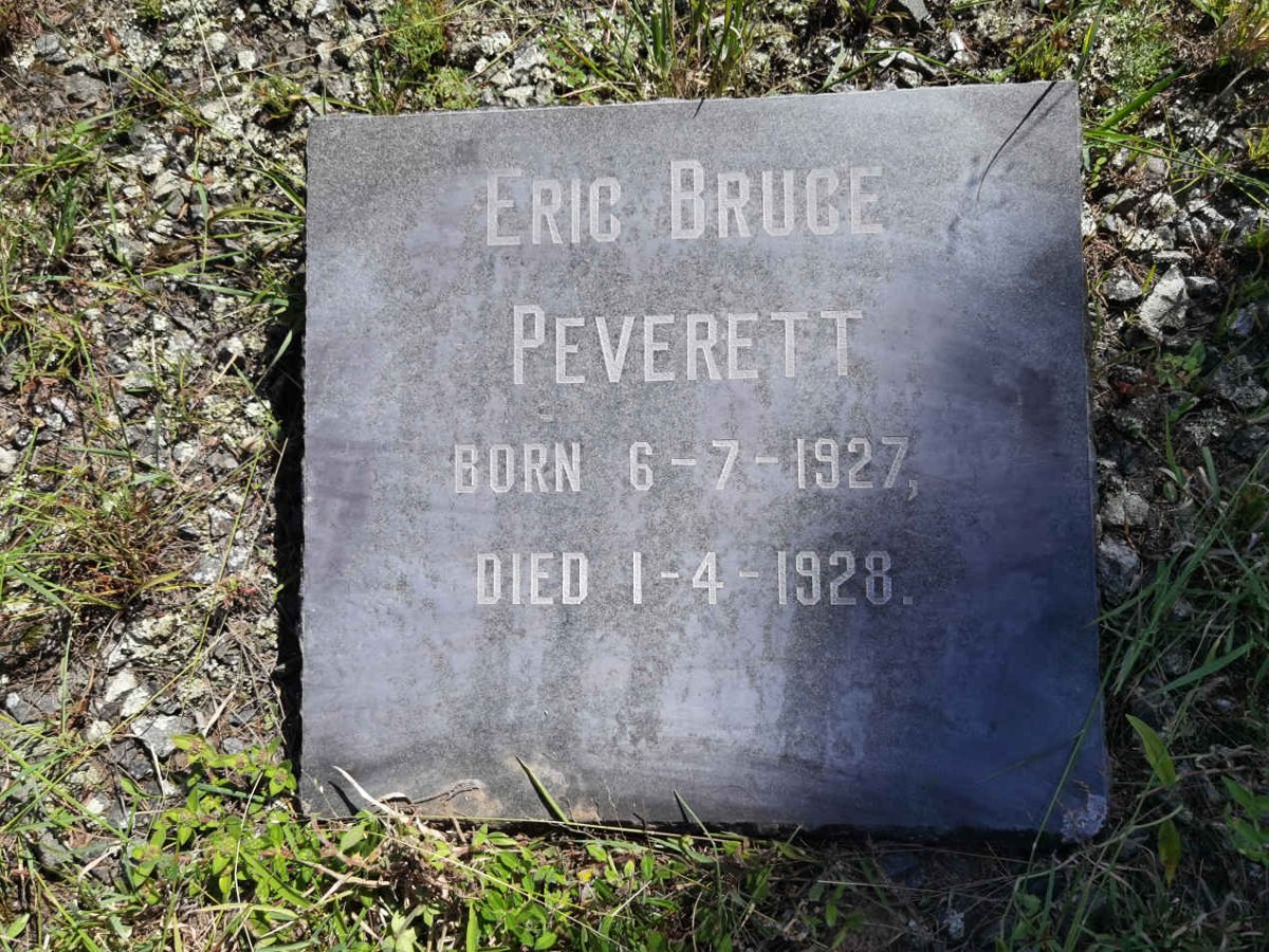 PEVERETT Eric Bruce 1927-1928