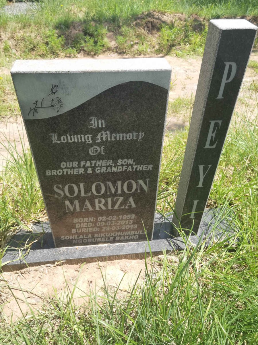 PEYI Solomon Mariza 1952-2013