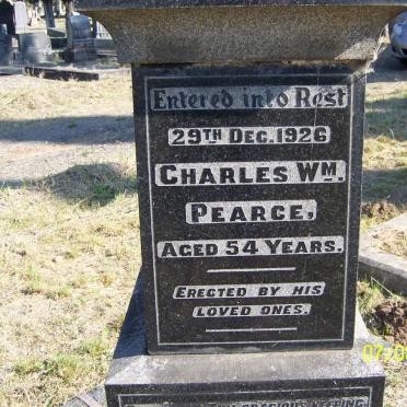 PEARCE Charles William -1926