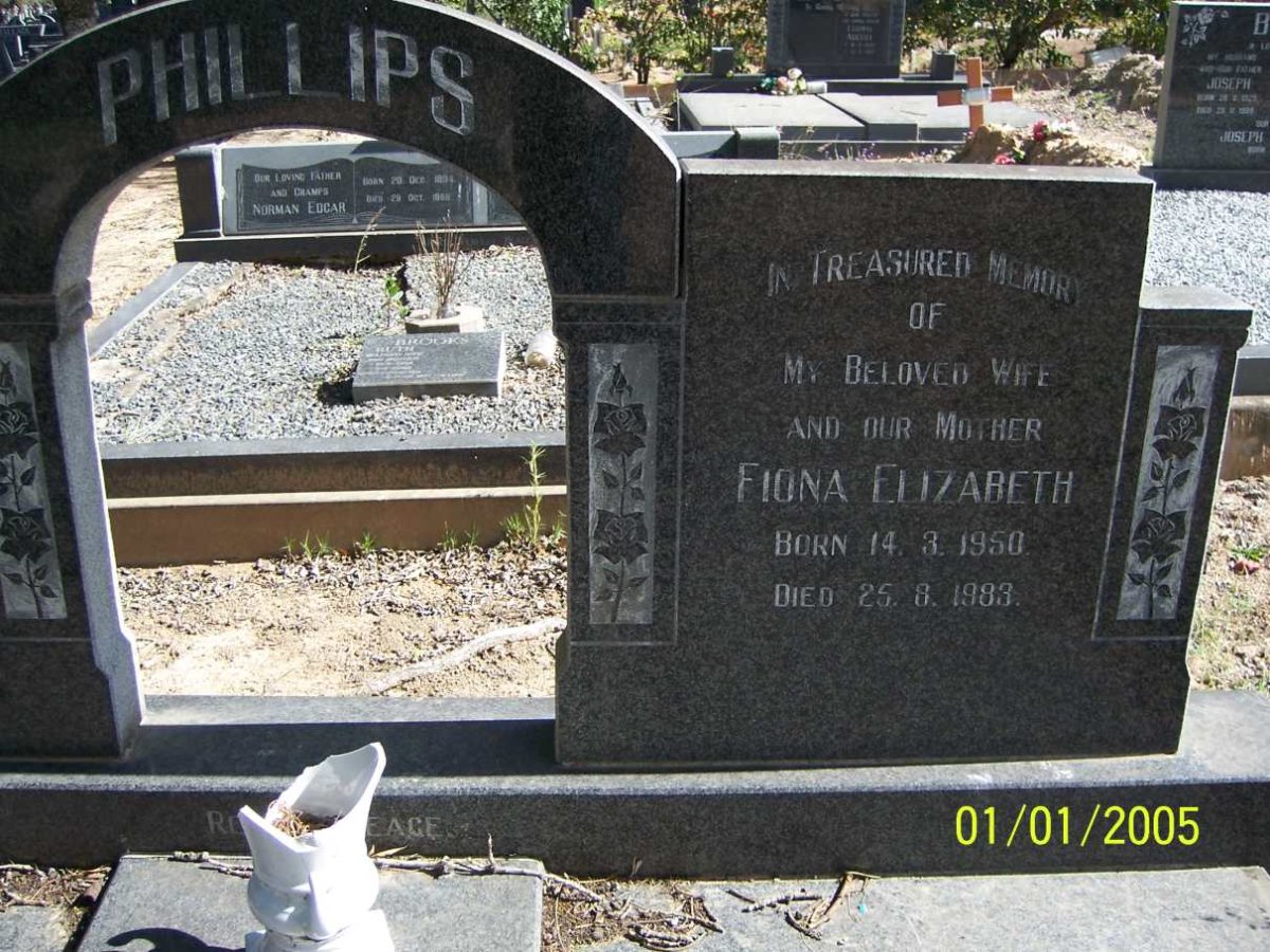 PHILLIPS Fiona Elizabeth 1950-1983