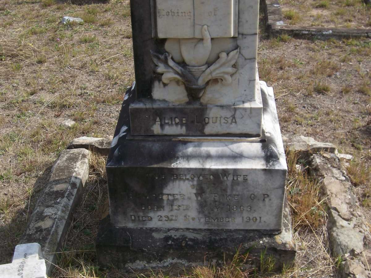 PIKE Alice Louisa 1863-1901