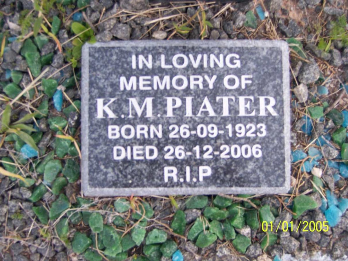 PIATER K.M. 1923-2006
