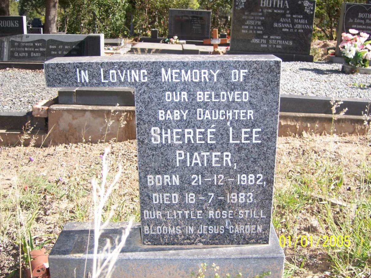 PIATER Sheree Lee 1982-1983