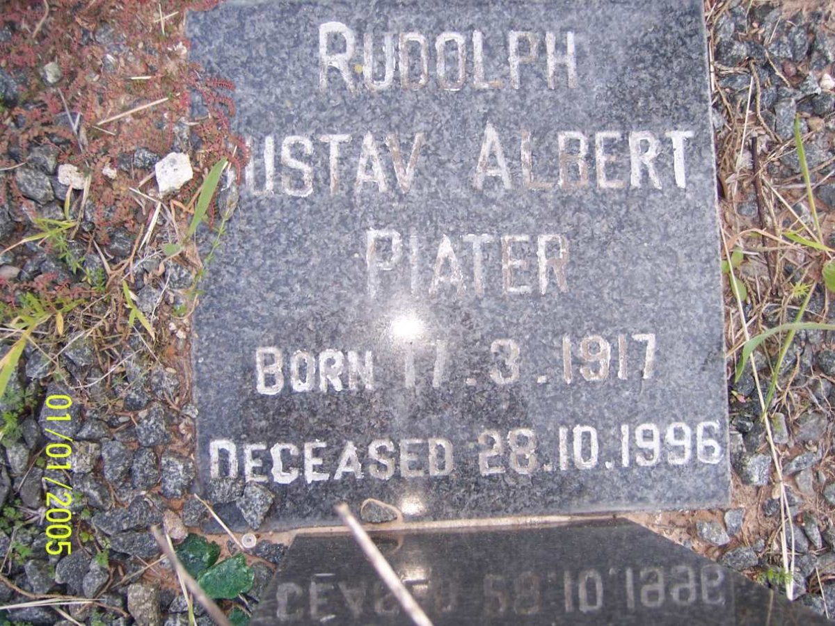 PIATER Peter 1956-1957 :: PIATER Rudolf Gustav Albert 1917-1996
