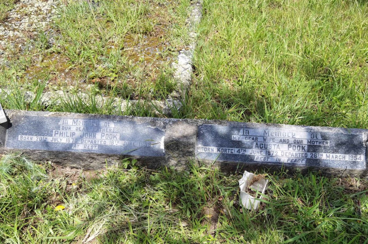 POOK Philip John 1870-1958 &amp; Agusta KORTE 1872-1954