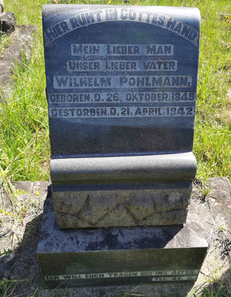 POHLMANN Wilhelm 1849-1942