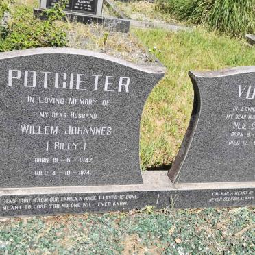 POTGIETER Willem Johannes 1947-1974 :: VOLKER Neil Clifford 1950-1984