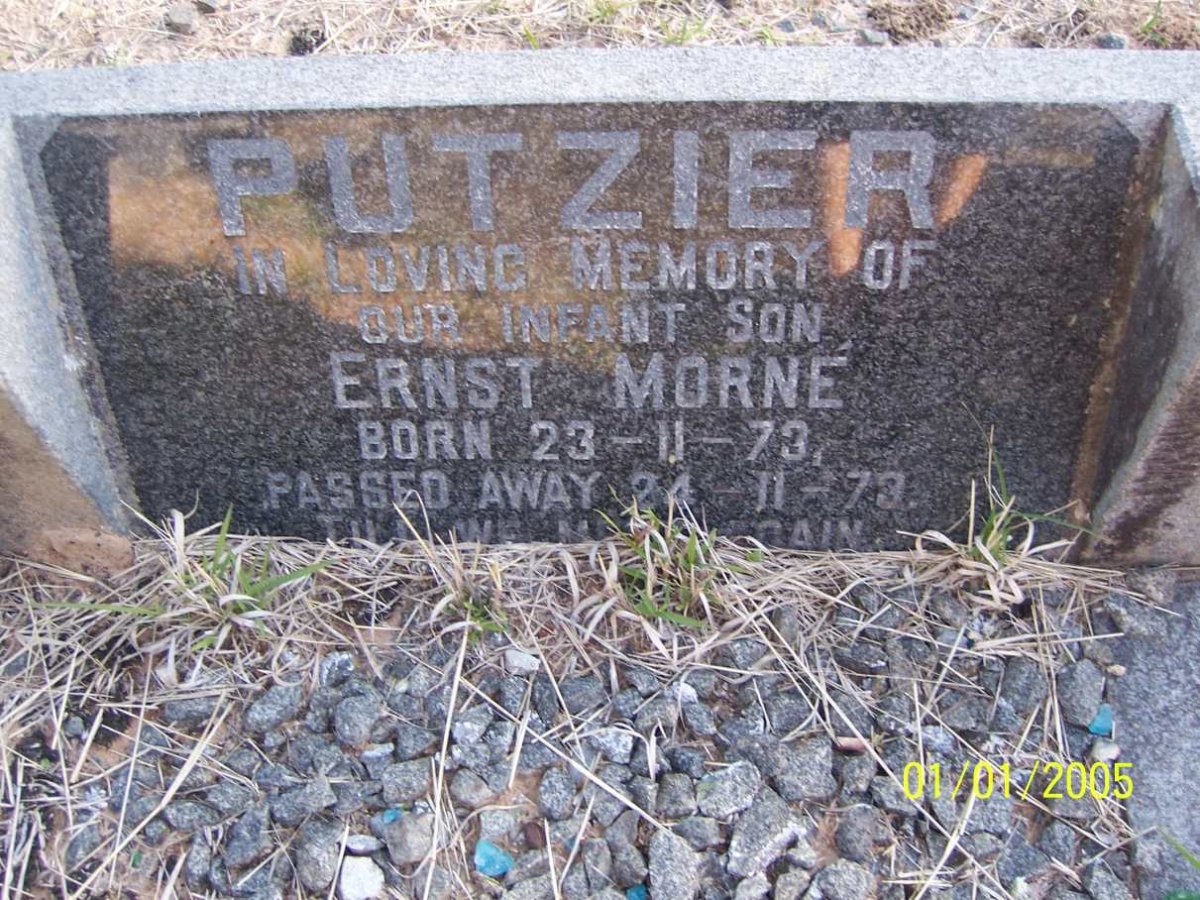 PUTZIER Ernst Morne 1973-1973