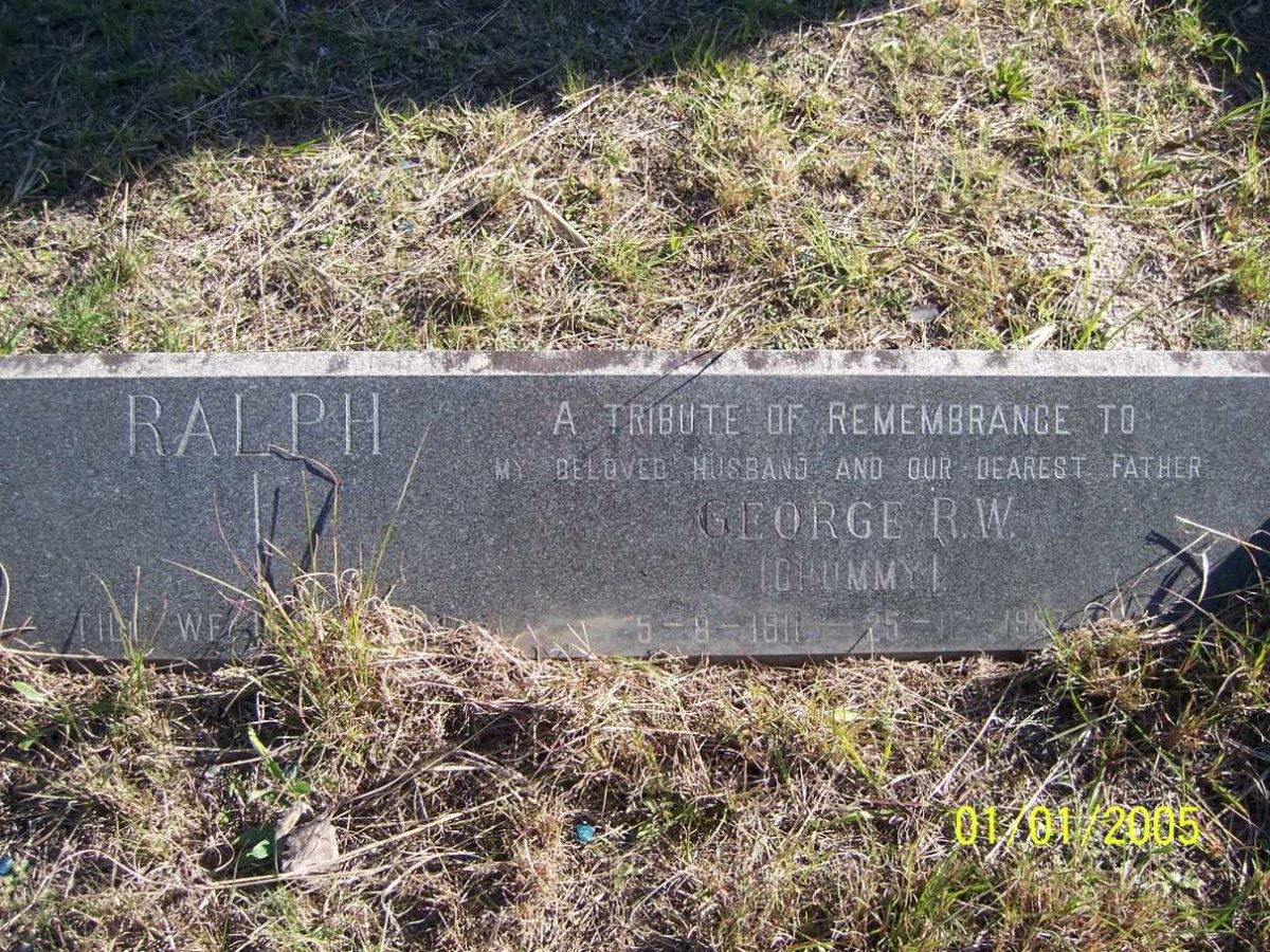 RALPH George R.W. 1911-1957