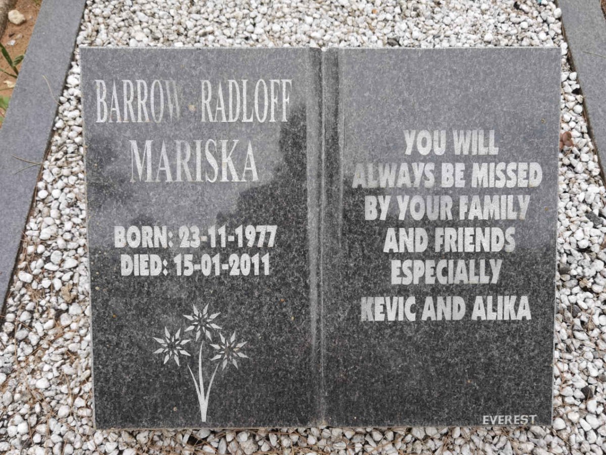 RADLOFF Mariska, BARROW 1977-2011