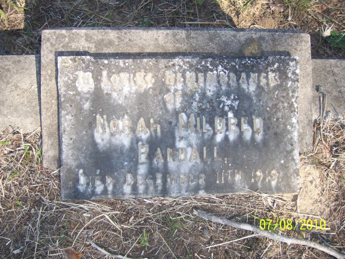 RANDALL Norah Mildred -1919