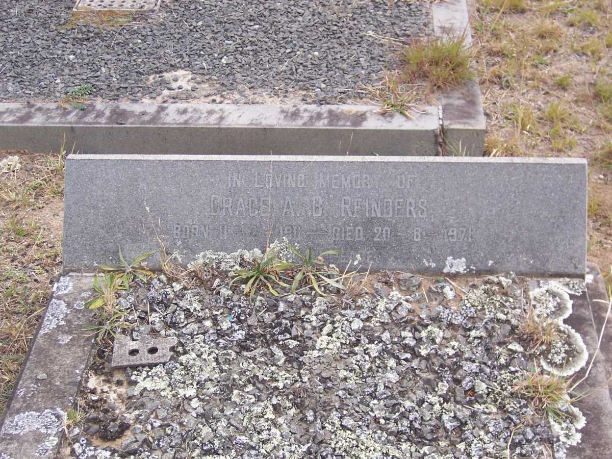 REINDERS Grace A.B. 1911-1971