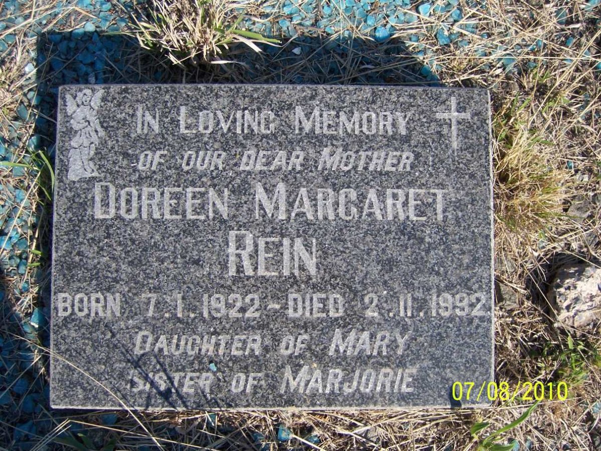 REIN Doreen Margaret 1922-1992