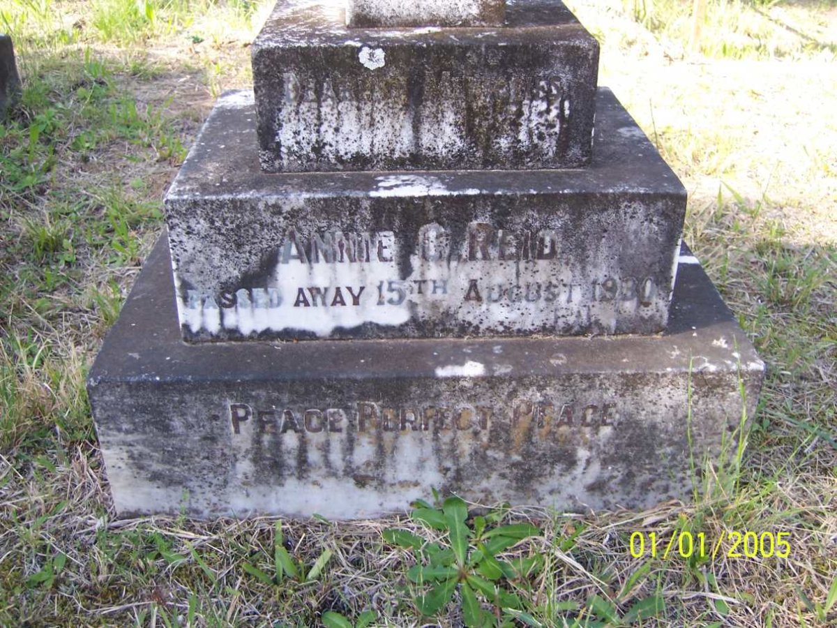 REID Annie G. -1930