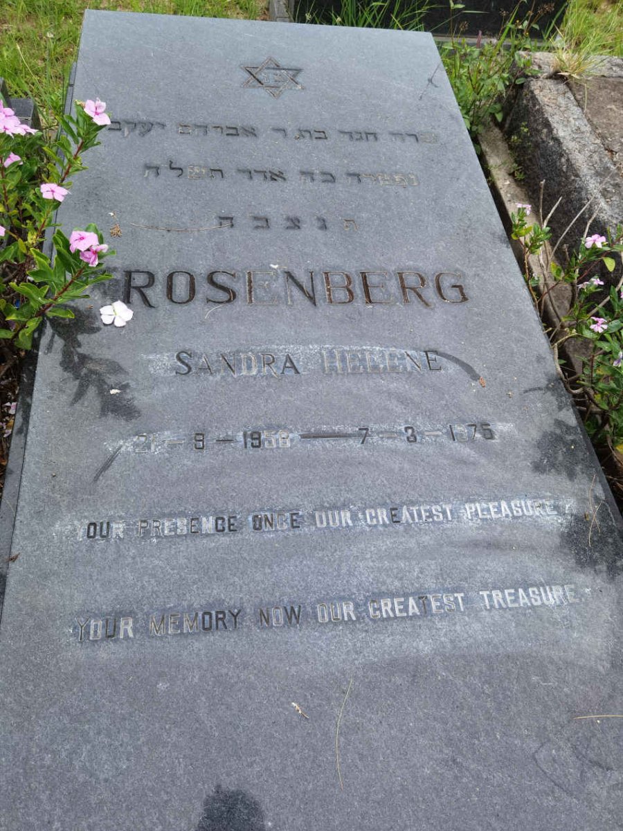 ROSENBERG Sandra Helene 195?-1975