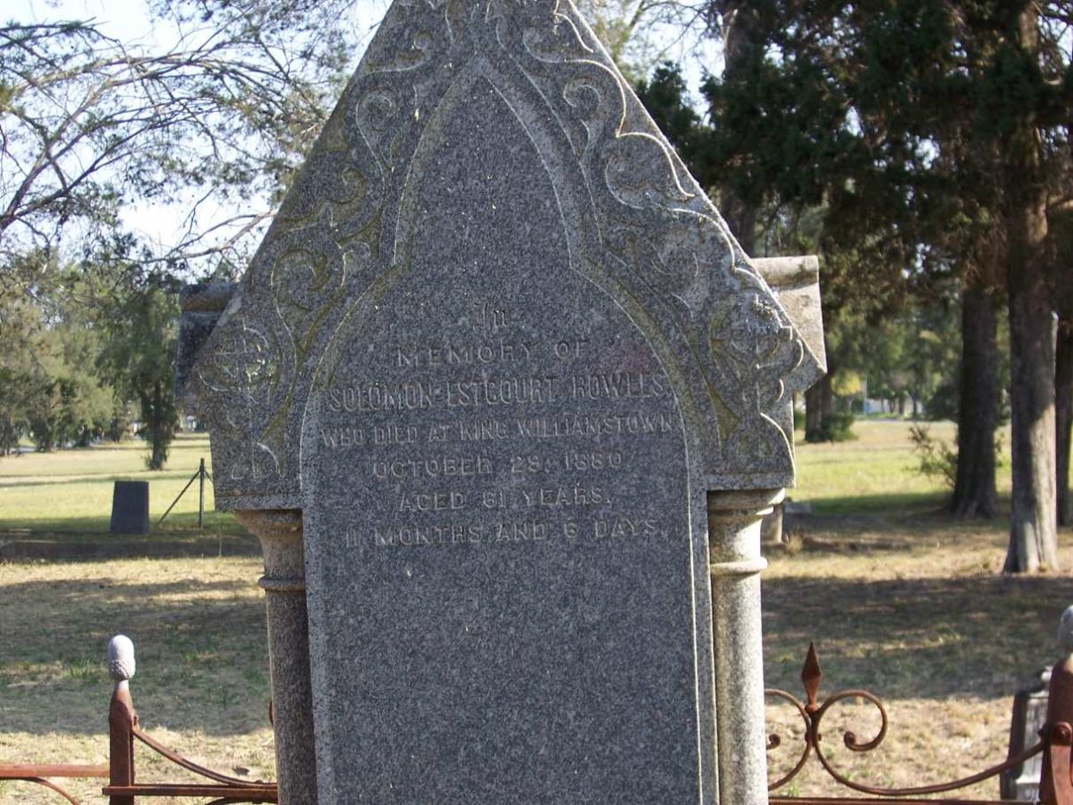 ROWLES Solomon Estcourt -1880