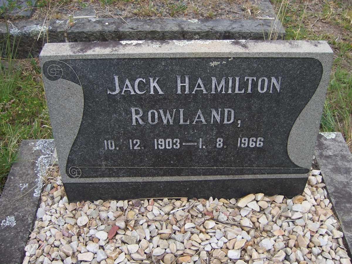 ROWLAND Jack Hamilton 1903-1966