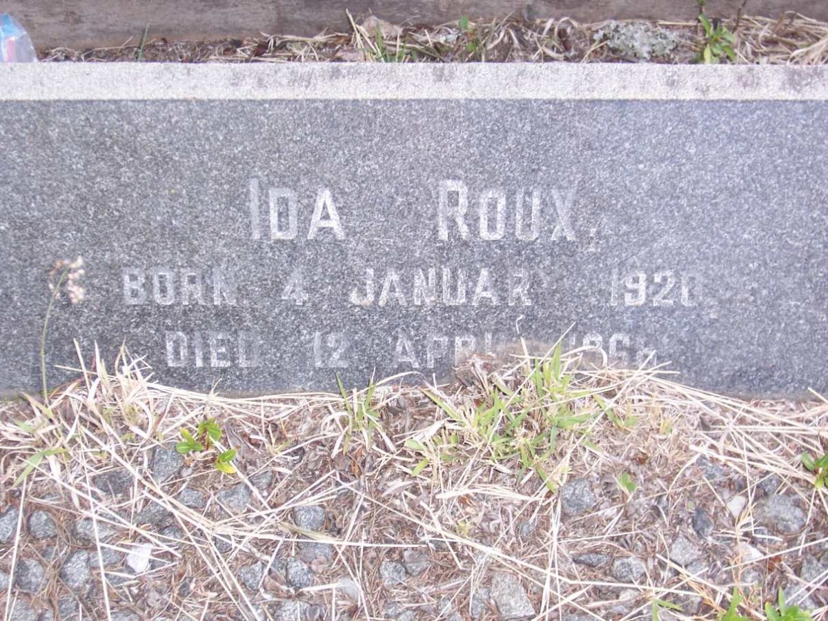 ROUX Ida 1920-1968