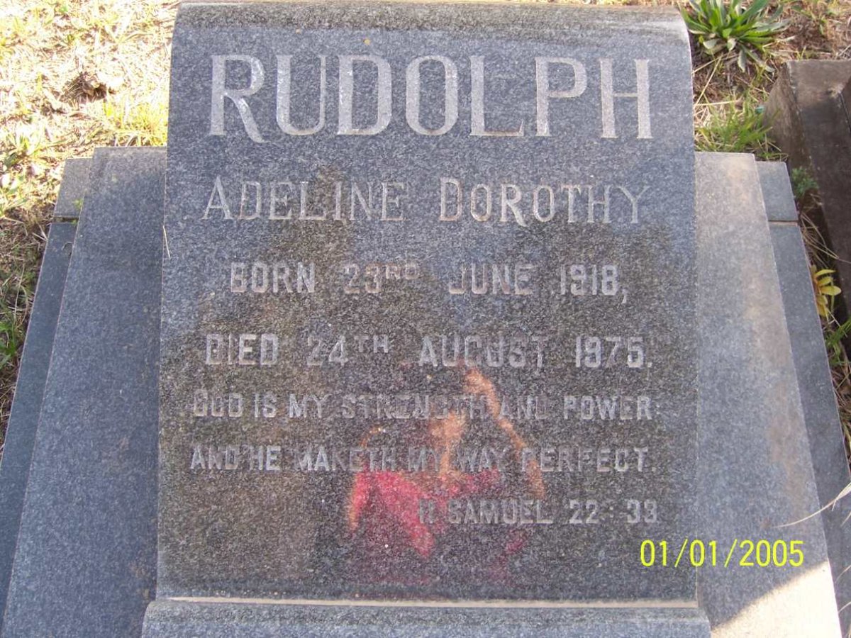RUDOLPH Adeline Dorothy 1918-1975