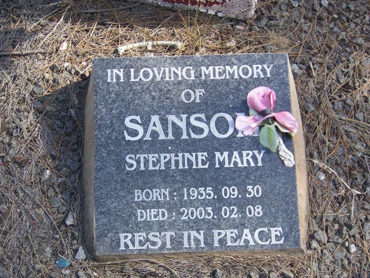 SANSOM Stephne Mary 1935-2003