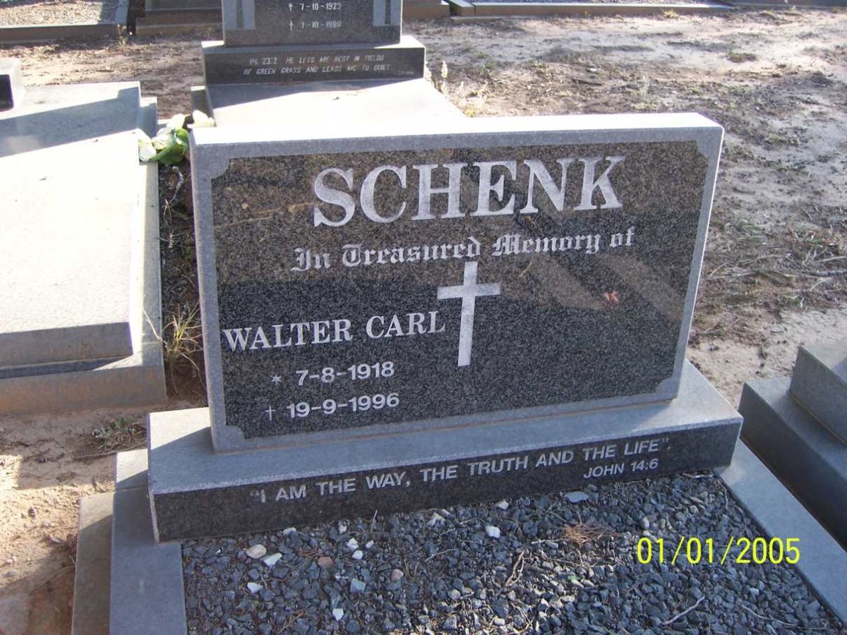 SCHENK Walter Carl 1918-1996