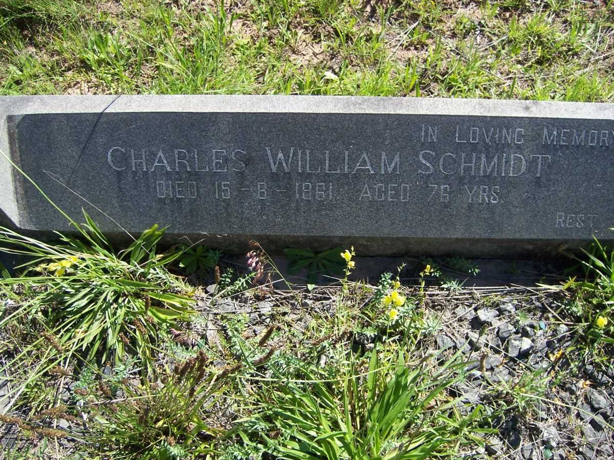 SCHMIDT Charles William -1961