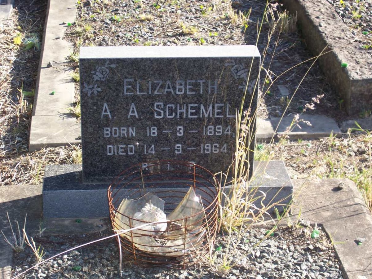 SCHEMEL Elizabeth A.A. 1894-1964