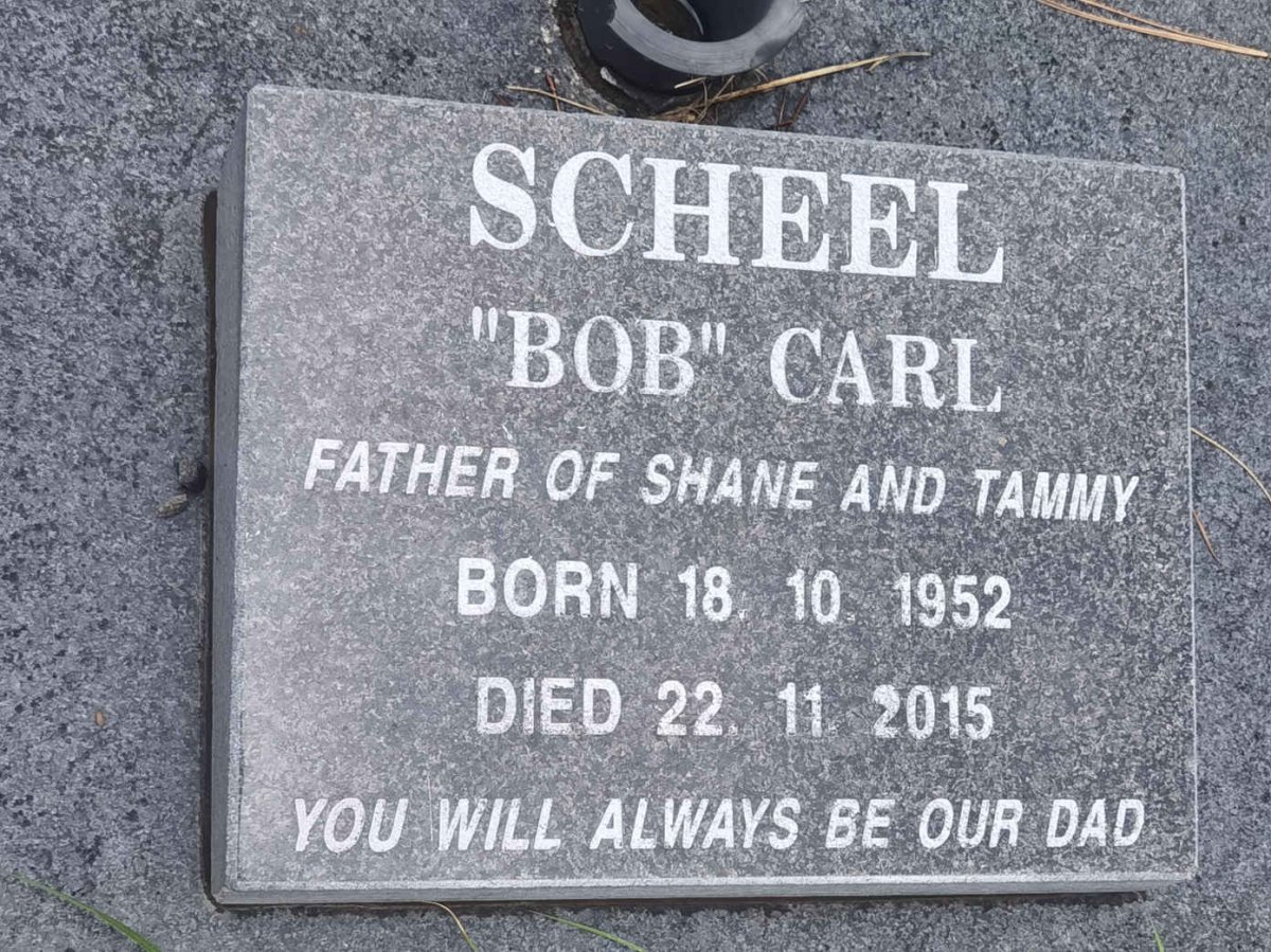 SCHEEL Carl 1952-2015