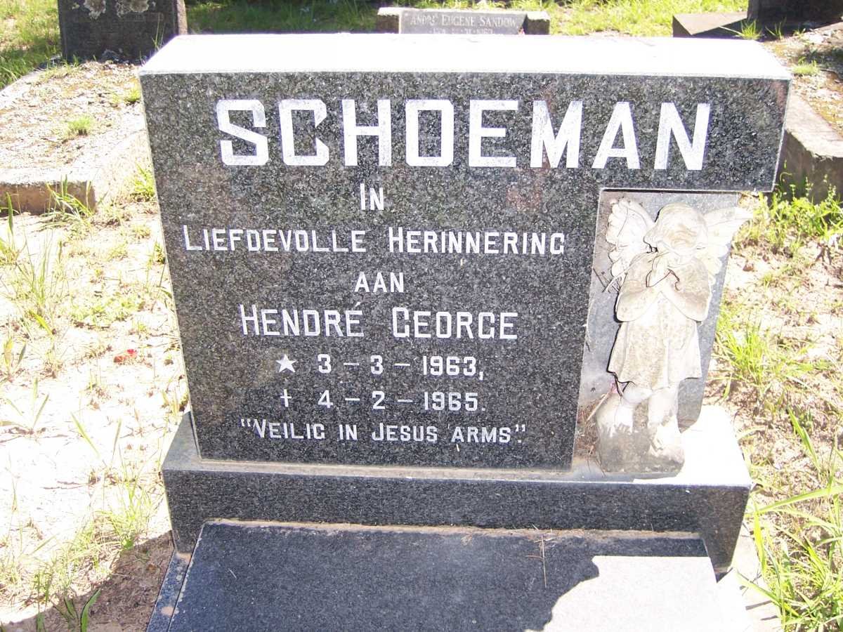 SCHOEMAN Hendré George 1963-1965