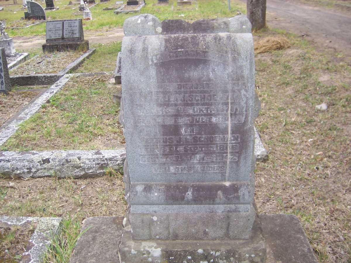 SCHOEMAN Petrus J.L. 1866-1942 :: ? -187?-19??