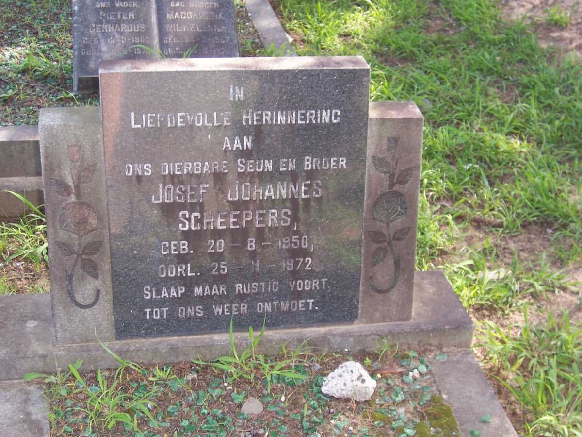 SCHEEPERS Josef Johannes 1950-1972