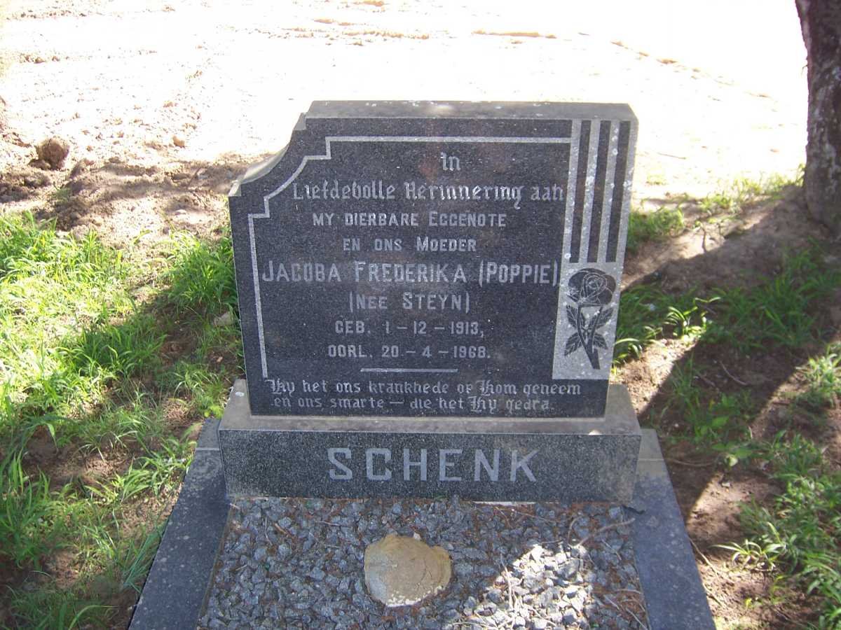 SCHENK Jacoba Frederika nee STEYN 1913-1968