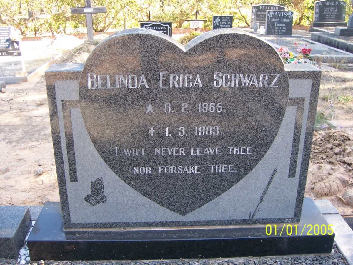 SCHWARZ Belinda Erica 1965-1983