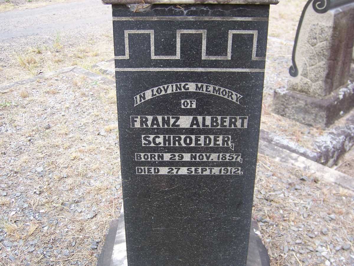 SCHROEDER Franz Albert 1857-1912