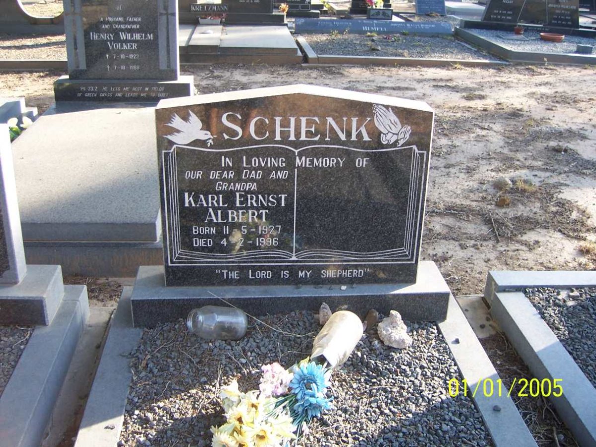 SCHENK Karl Ernst Albert 1927-1996